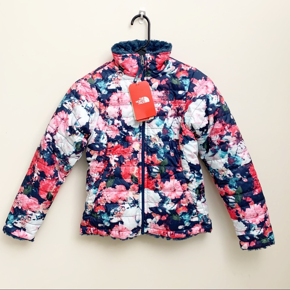 North Face Youth Floral Reversible Padded Jacket M